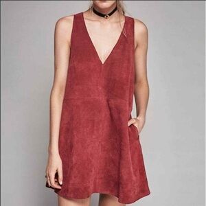 FREE PEOPLE suede dress MEDIUM (runs a little big IMO)